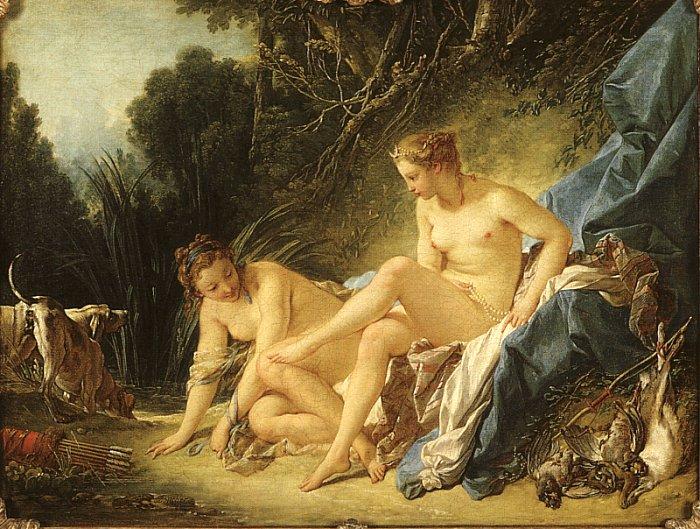 Francois Boucher Diana Leaving her Bath oil painting picture